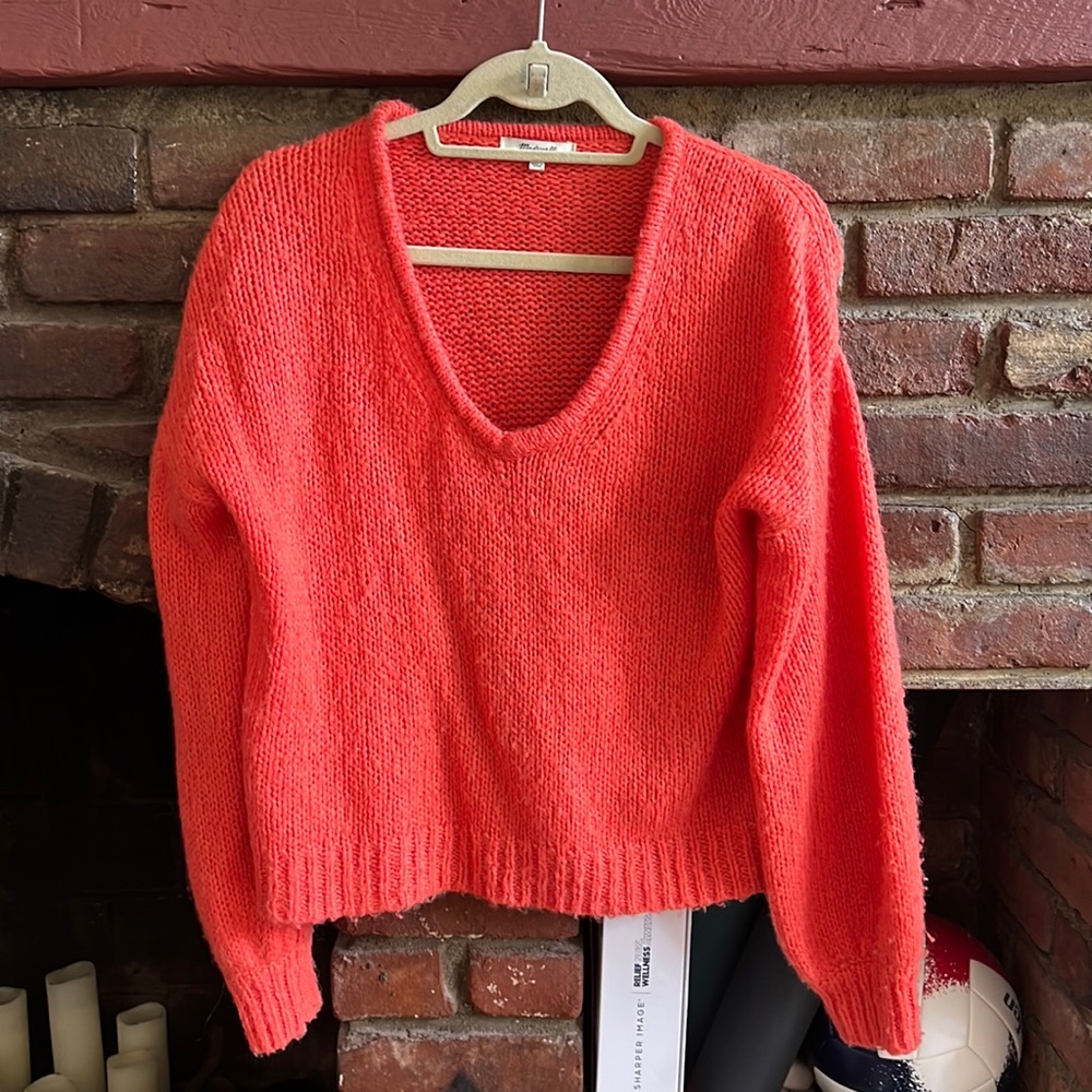Madewell Orange Sweater Size Small